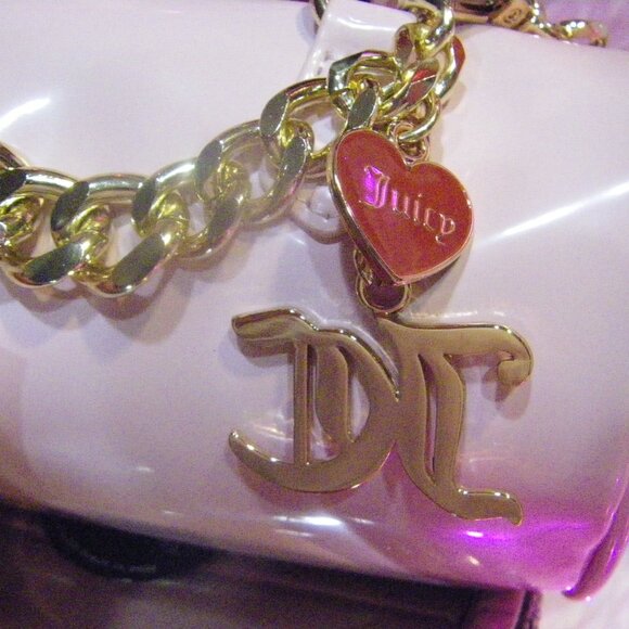 Juicy Couture Exclusive Love Letter Mini Barrel Bag Chiffon Pink Multi NWT - Picture 3 of 10